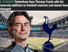 弗兰克建议足球比赛调整(zhěng)暂停槼(guī)则和手(shǒu)球槼(guī)则